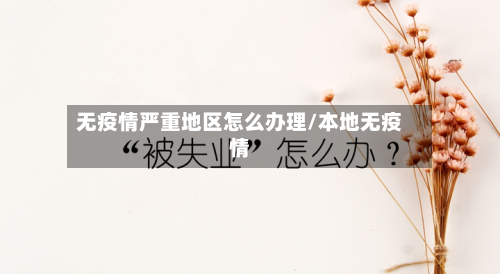 无疫情严重地区怎么办理/本地无疫情