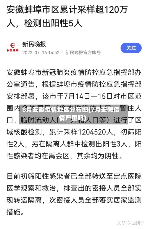 8月安徽疫情地区分布图(7月安徽疫情严重吗)-第2张图片