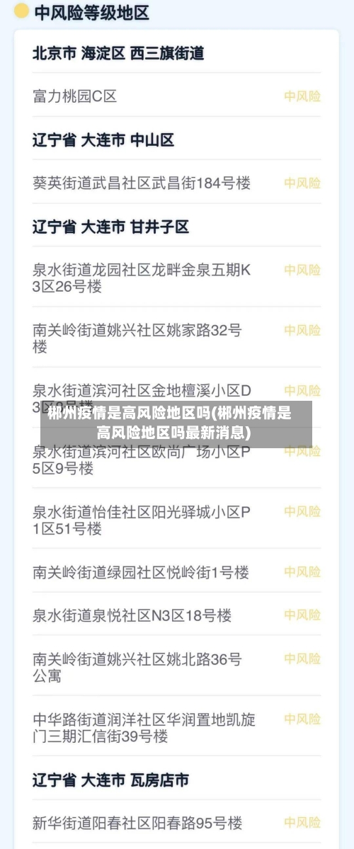 郴州疫情是高风险地区吗(郴州疫情是高风险地区吗最新消息)-第3张图片