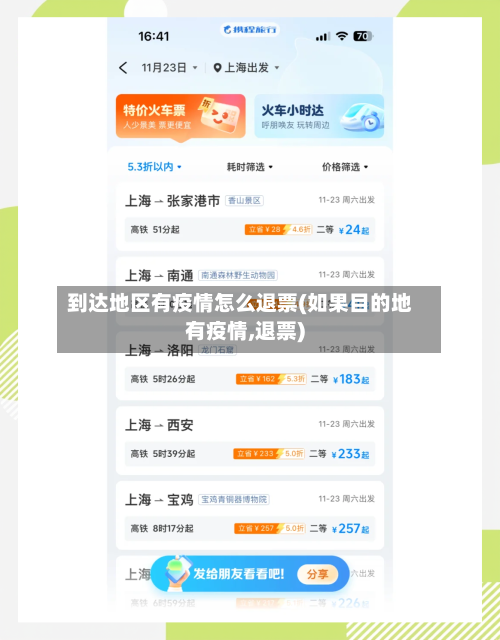到达地区有疫情怎么退票(如果目的地有疫情,退票)-第2张图片