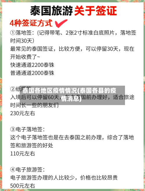 泰国各地区疫情情况(泰国各县的疫情消息)