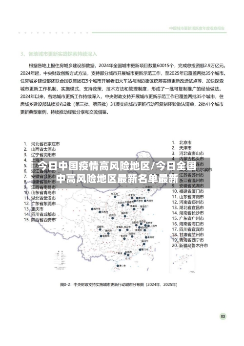 今日中国疫情高风险地区/今日全国中高风险地区最新名单最新