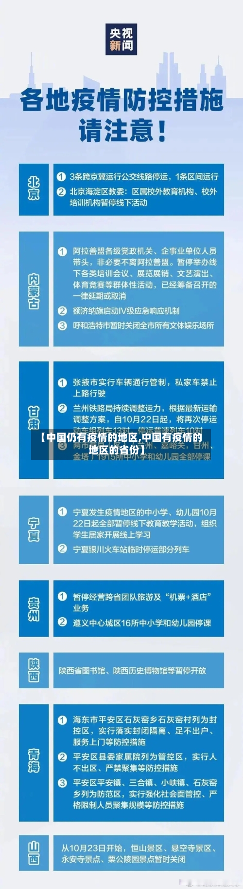 【中国仍有疫情的地区,中国有疫情的地区的省份】