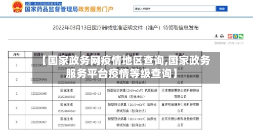 【国家政务网疫情地区查询,国家政务服务平台疫情等级查询】-第2张图片