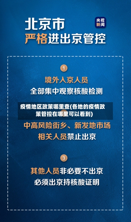 疫情地区政策哪里查(各地的疫情政策管控在哪里可以看到)-第2张图片