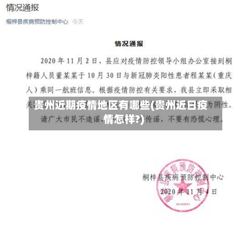 贵州近期疫情地区有哪些(贵州近日疫情怎样?)-第3张图片