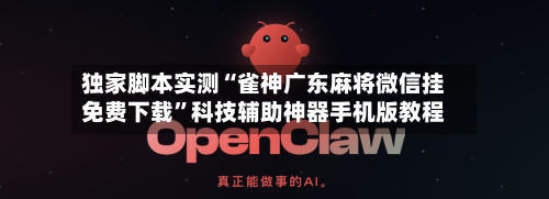 独家脚本实测“雀神广东麻将微信挂免费下载”科技辅助神器手机版教程-第3张图片