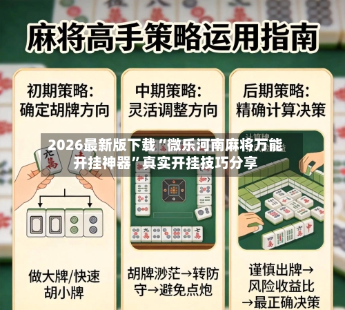 2026最新版下载“微乐河南麻将万能开挂神器”真实开挂技巧分享-第3张图片