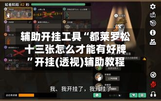 辅助开挂工具“都莱罗松十三张怎么才能有好牌	”开挂(透视)辅助教程-第2张图片