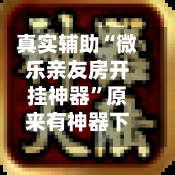 真实辅助“微乐亲友房开挂神器”原来有神器下载！-第2张图片