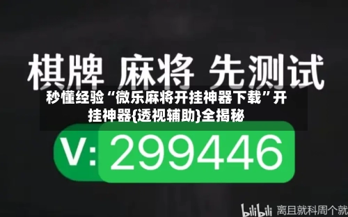秒懂经验“微乐麻将开挂神器下载”开挂神器{透视辅助}全揭秘-第3张图片