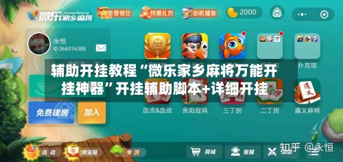 辅助开挂教程“微乐家乡麻将万能开挂神器	”开挂辅助脚本+详细开挂-第2张图片