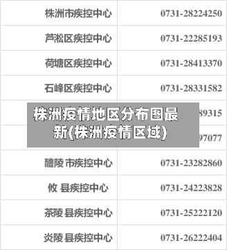株洲疫情地区分布图最新(株洲疫情区域)