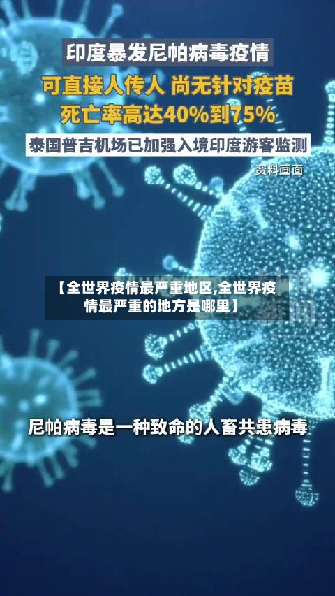 【全世界疫情最严重地区,全世界疫情最严重的地方是哪里】-第2张图片