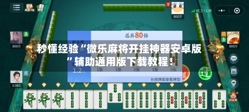秒懂经验“微乐麻将开挂神器安卓版”辅助通用版下载教程！-第3张图片