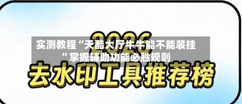 实测教程“天酷大厅牛牛能不能装挂”掌握辅助功能必胜规则-第2张图片