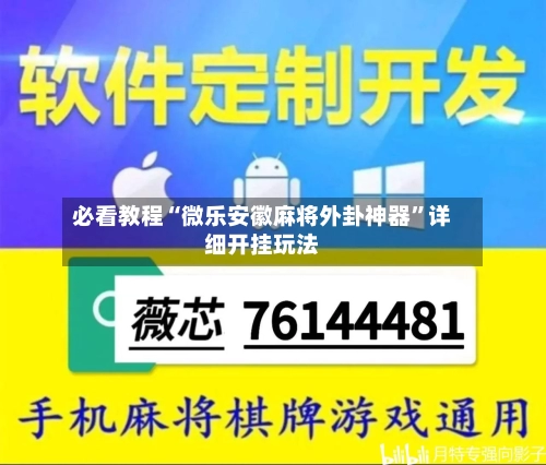 必看教程“微乐安徽麻将外卦神器”详细开挂玩法-第3张图片
