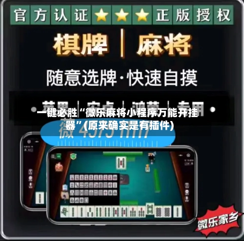一键必胜“微乐麻将小程序万能开挂器	”(原来确实是有插件)-第3张图片