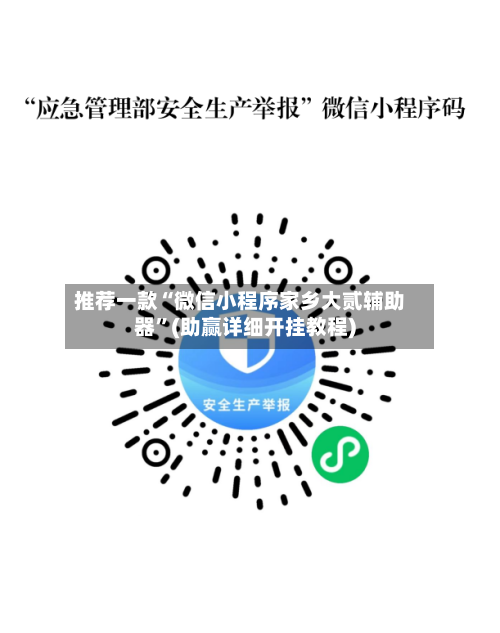 推荐一款“微信小程序家乡大贰辅助器	”(助赢详细开挂教程)-第2张图片