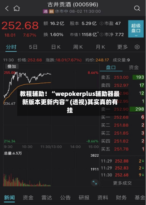 教程辅助！“wepokerplus辅助器最新版本更新内容”(透视)其实真的有挂