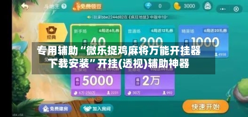 专用辅助“微乐捉鸡麻将万能开挂器下载安装”开挂(透视)辅助神器-第2张图片