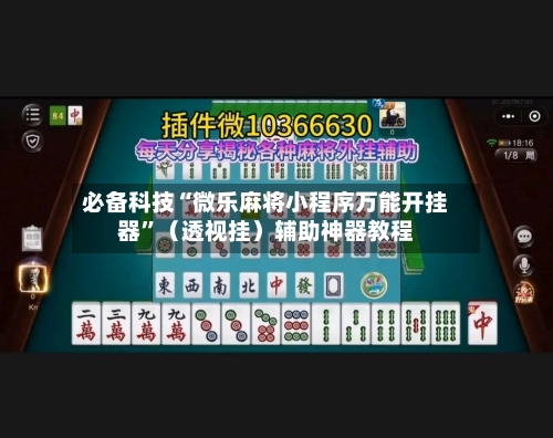 必备科技“微乐麻将小程序万能开挂器”（透视挂）辅助神器教程-第2张图片