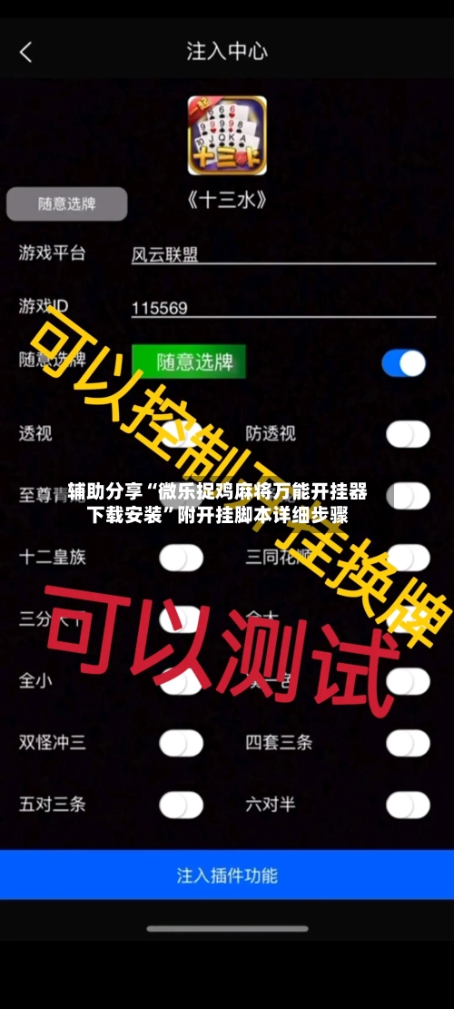 辅助分享“微乐捉鸡麻将万能开挂器下载安装”附开挂脚本详细步骤