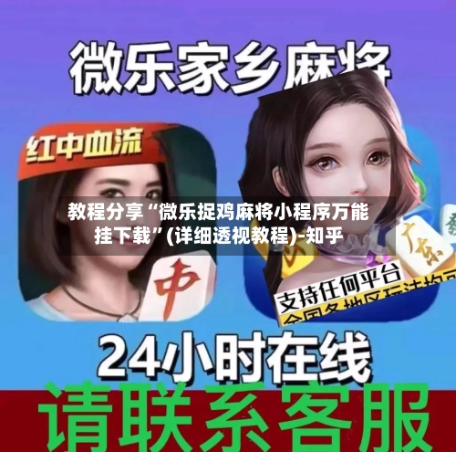 教程分享“微乐捉鸡麻将小程序万能挂下载”(详细透视教程)-知乎-第2张图片