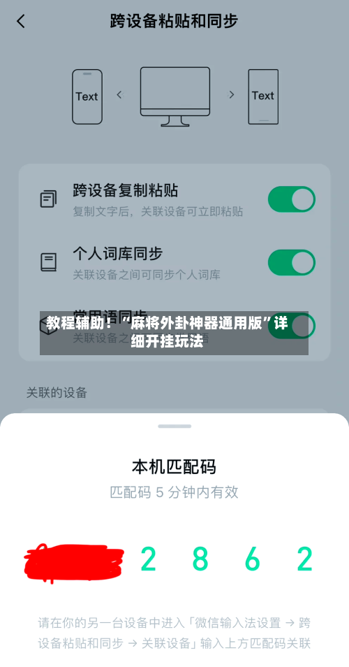 教程辅助！“麻将外卦神器通用版”详细开挂玩法-第2张图片