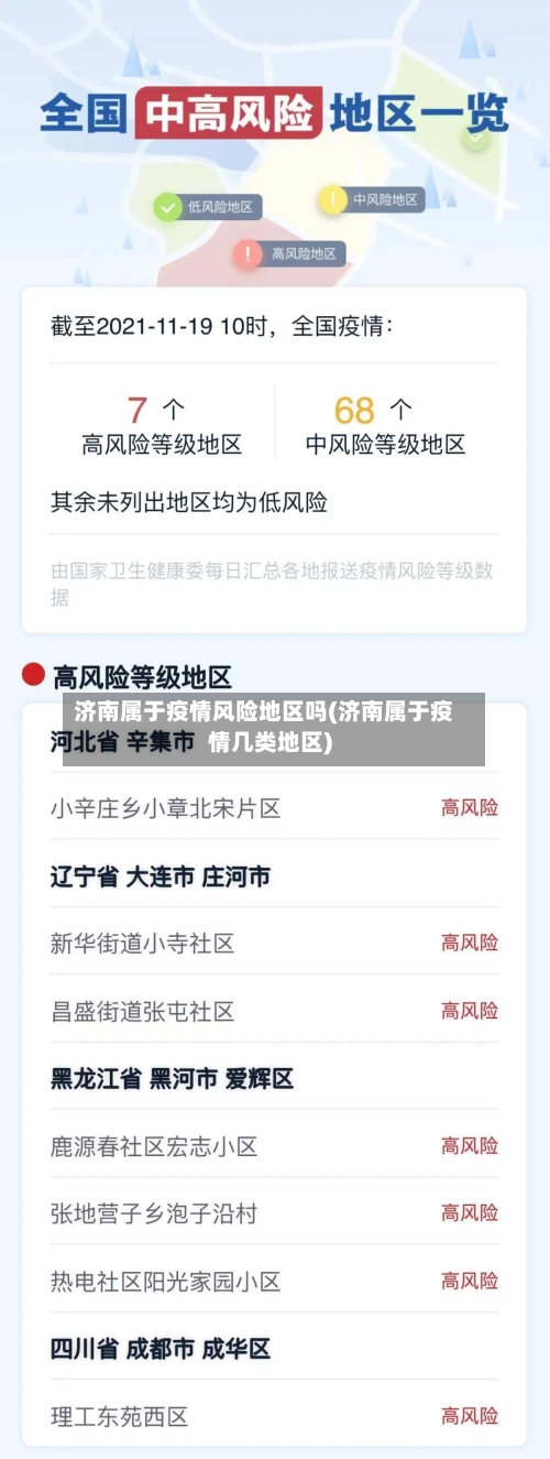 济南属于疫情风险地区吗(济南属于疫情几类地区)