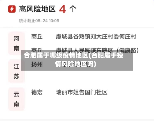 合肥属于哪级疫情地区(合肥属于疫情风险地区吗)-第3张图片